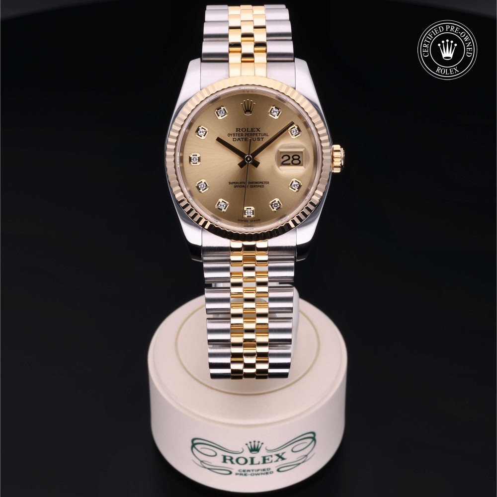 rolex-certified-pre-owned-Datejust-36 mm-Yellow Rolesor-2004-116233
