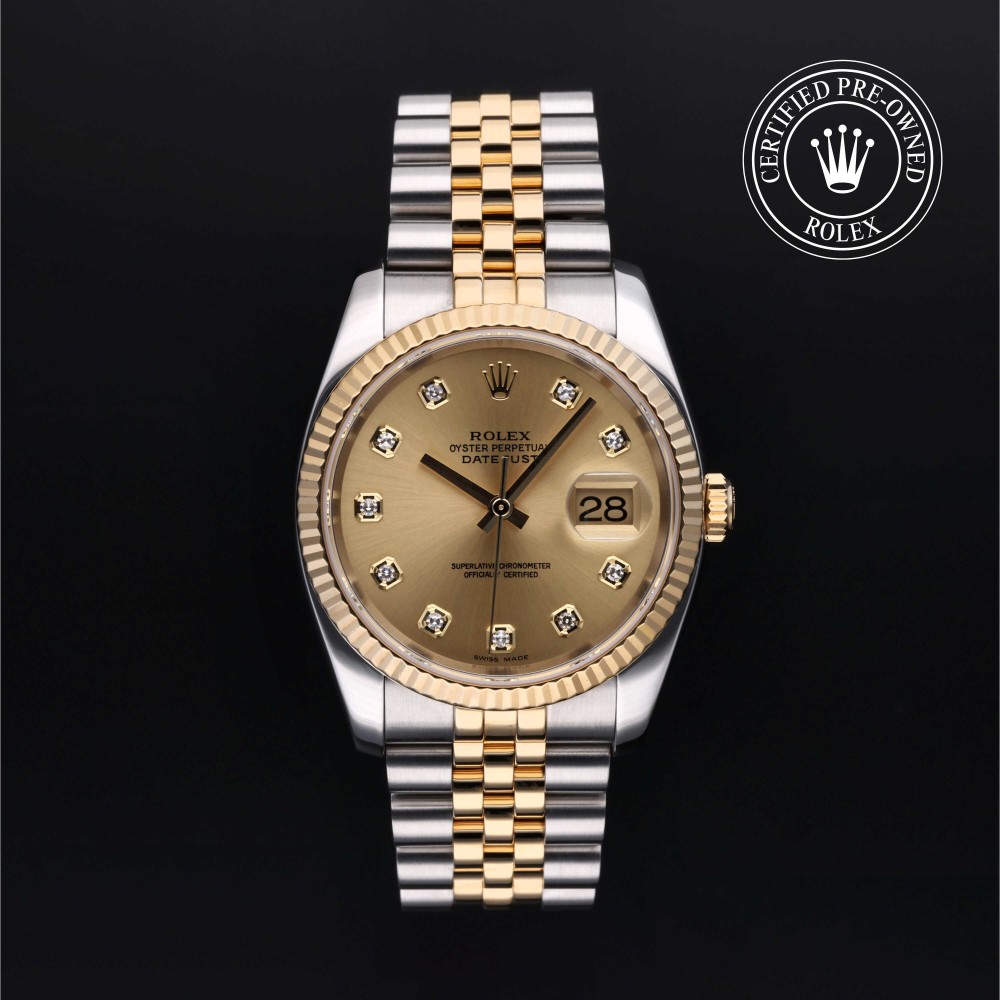 rolex-certified-pre-owned-Datejust-36 mm-Yellow Rolesor-2004-116233