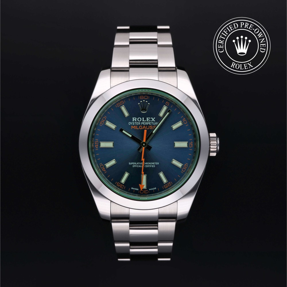 rolex-certified-pre-owned-Milgauss-40 mm-Oystersteel-2021-116400GV