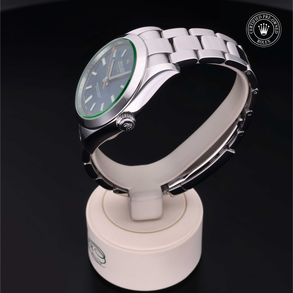 rolex-certified-pre-owned-Milgauss-40 mm-Oystersteel-2017-116400GV