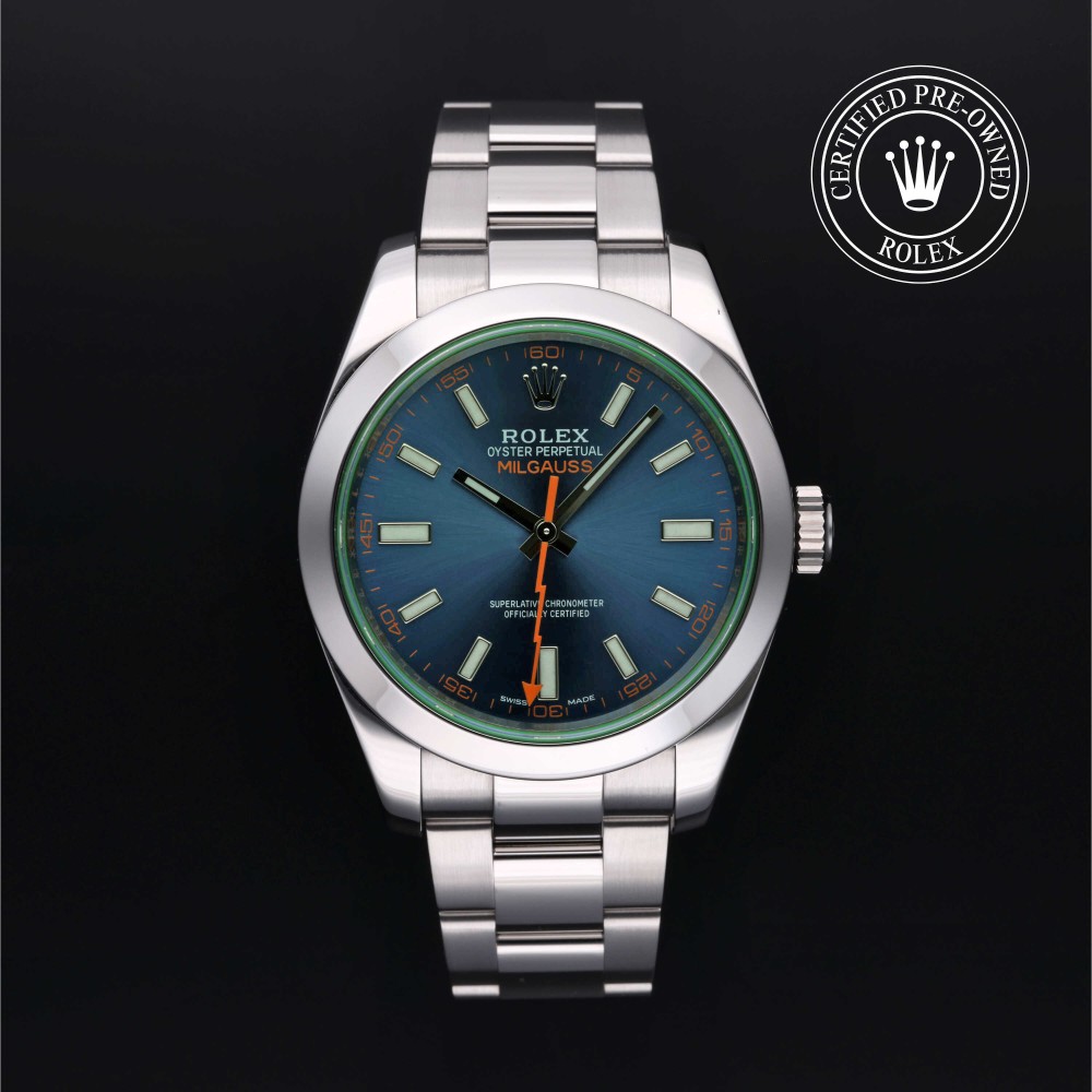 rolex-certified-pre-owned-Milgauss-40 mm-Oystersteel-2017-116400GV