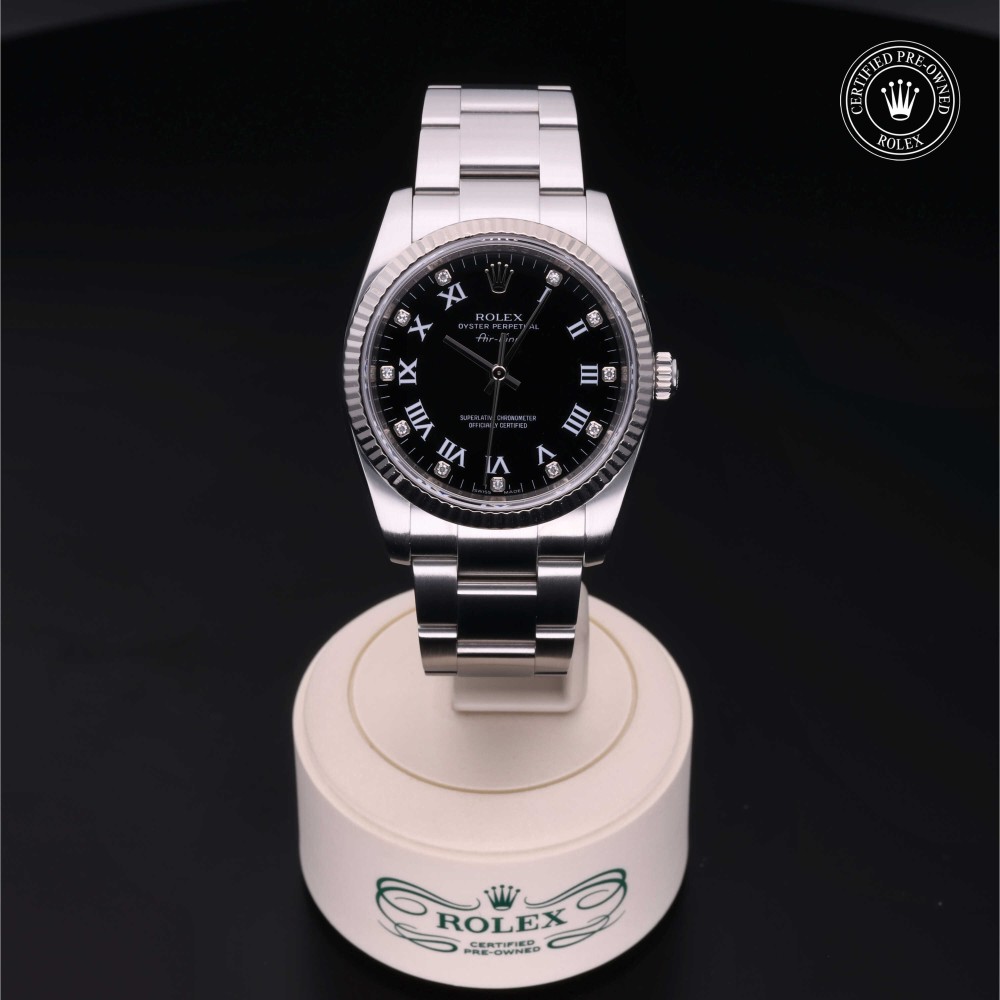 Rolex air king with diamonds online