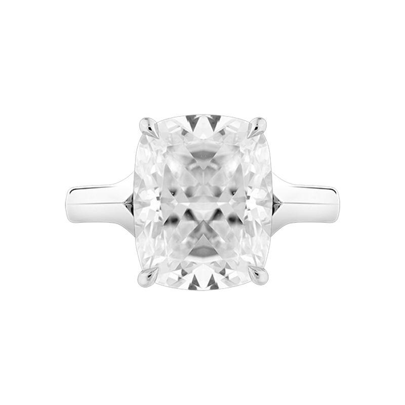 Cushion Cut Solitaire, 5.25ct