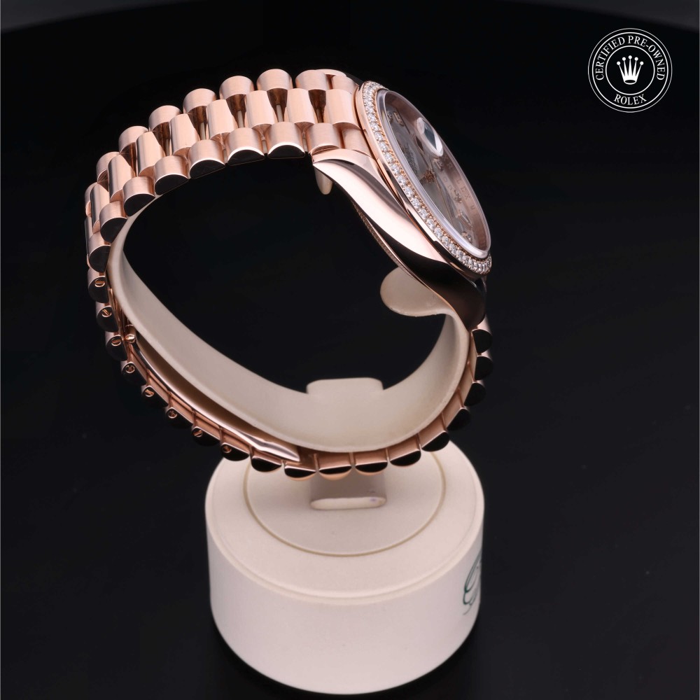 rolex-certified-pre-owned-Day-Date-36 mm-18ct Everose Gold-2020-M128345RBR-0028