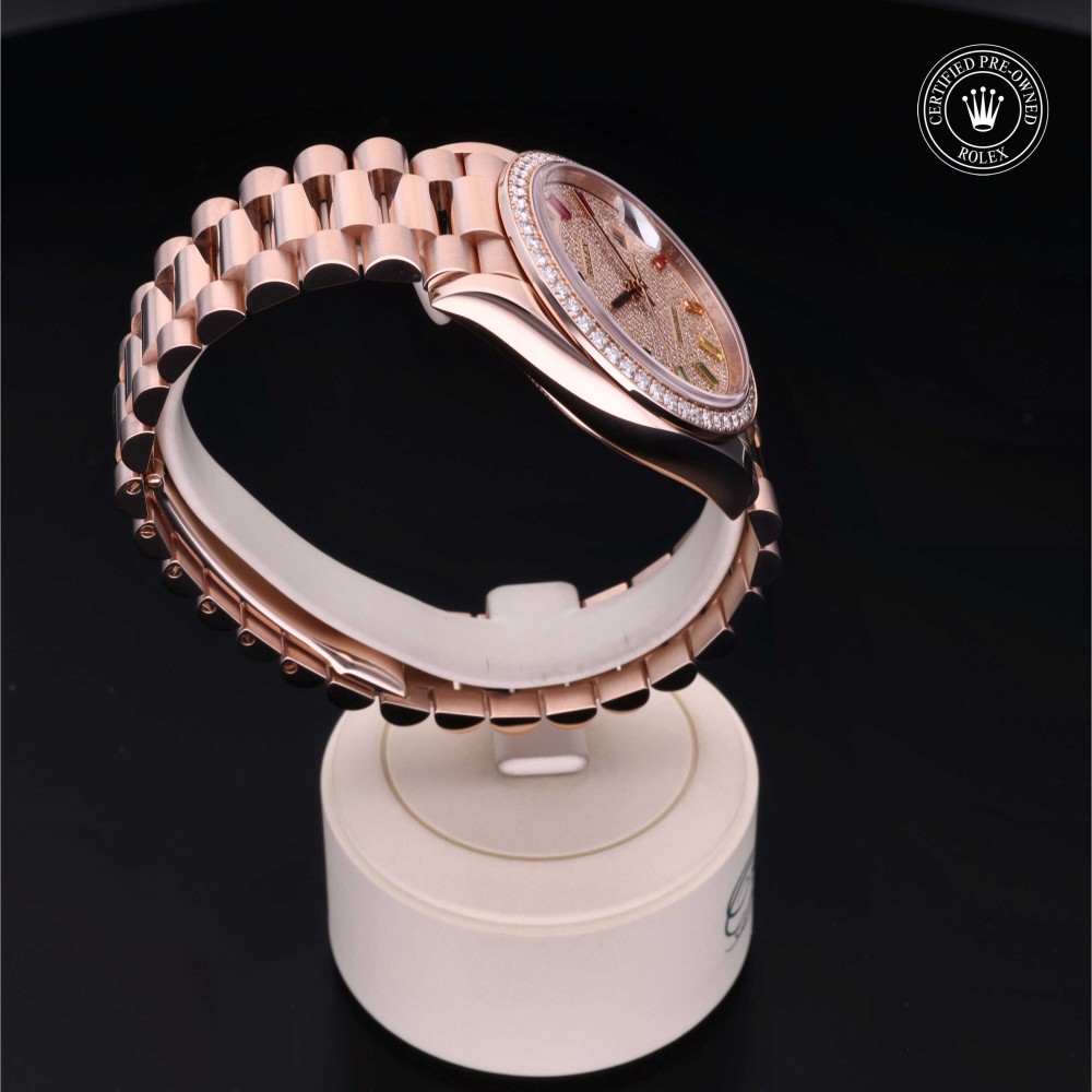 rolex-certified-pre-owned-Day-Date-36 mm-18ct Everose Gold-2020-M128345RBR-0042
