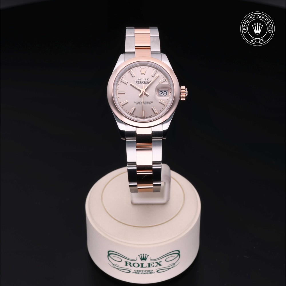 rolex-certified-pre-owned-Lady-Datejust-28 mm-Everose Rolesor-2021-M279161-0001