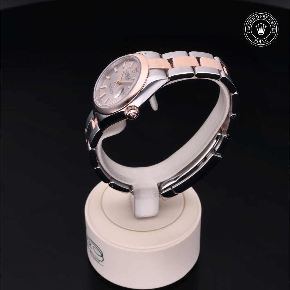 rolex-certified-pre-owned-Lady-Datejust-28 mm-Everose Rolesor-2021-M279161-0001