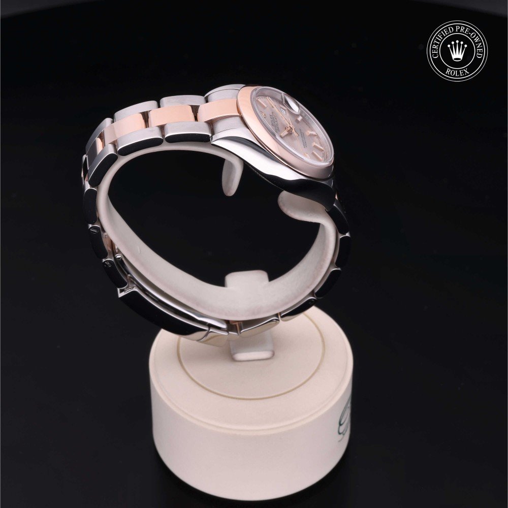 rolex-certified-pre-owned-Lady-Datejust-28 mm-Everose Rolesor-2021-M279161-0001