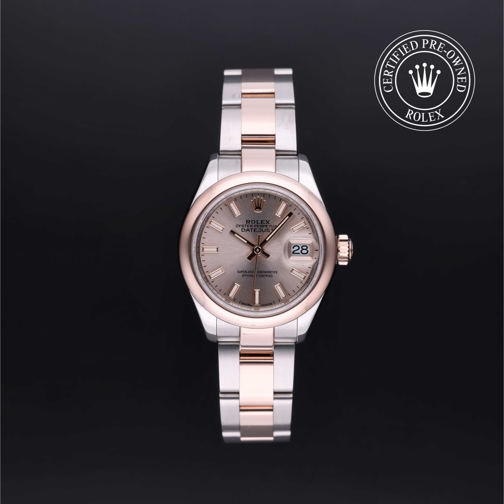 rolex-certified-pre-owned-Lady-Datejust-28 mm-Everose Rolesor-2021-M279161-0001