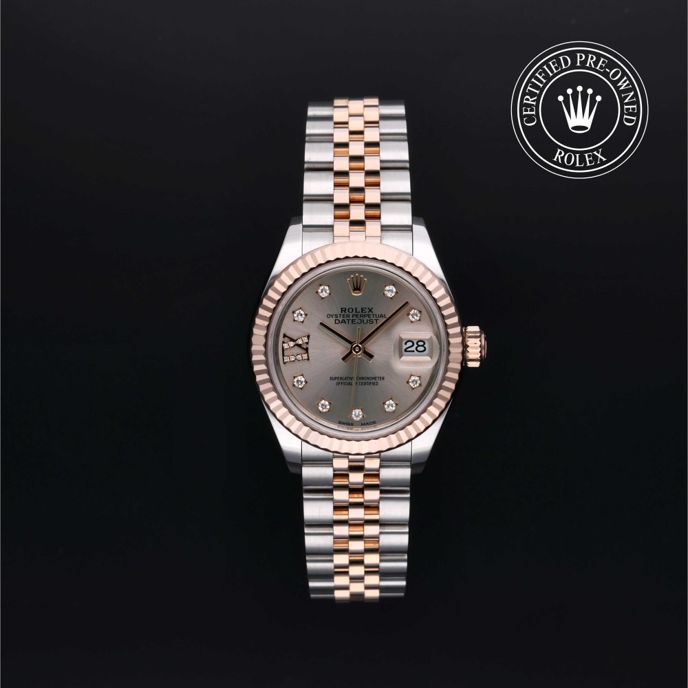 rolex-certified-pre-owned-Lady-Datejust-28 mm-Everose Rolesor-2017-279171