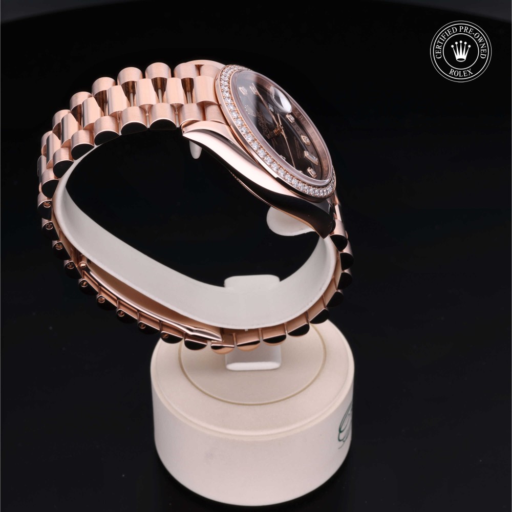 rolex-certified-pre-owned-Day-Date-36 mm-18ct Everose Gold-2020-M128345RBR-0040