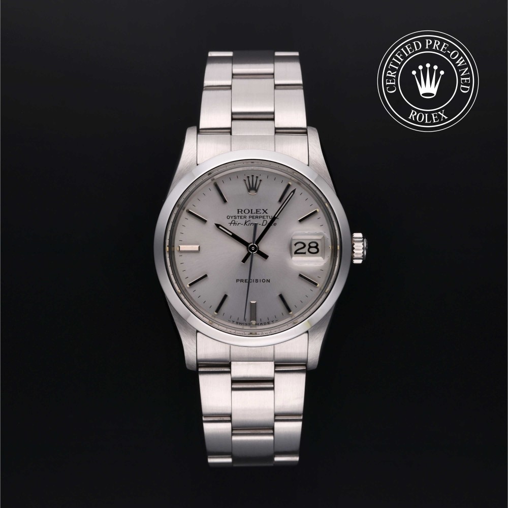 rolex-certified-pre-owned-Air-King Date-34 mm-Stainless Steel-1986-5700/0