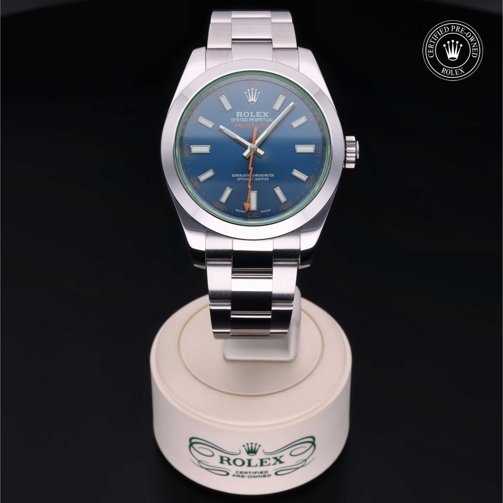 rolex-certified-pre-owned-Milgauss-40 mm-Oystersteel-2021-M116400GV-0002