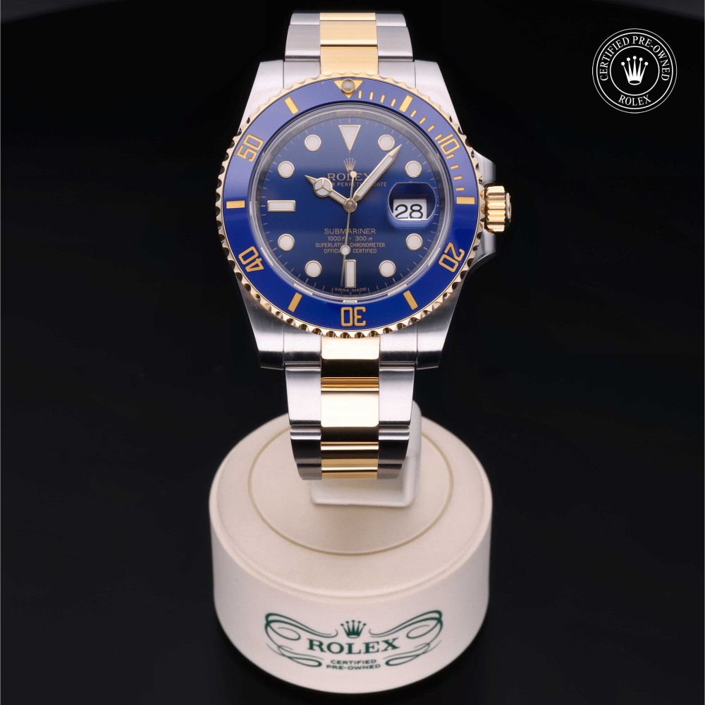 rolex-certified-pre-owned-Submariner Date-40 mm-Yellow Rolesor-2014-M116613LB-0005