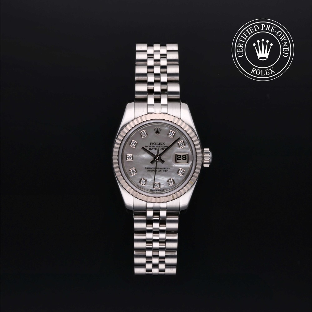 rolex-certified-pre-owned-Lady-Datejust-26 mm-White Rolesor-2006-M179174-0029