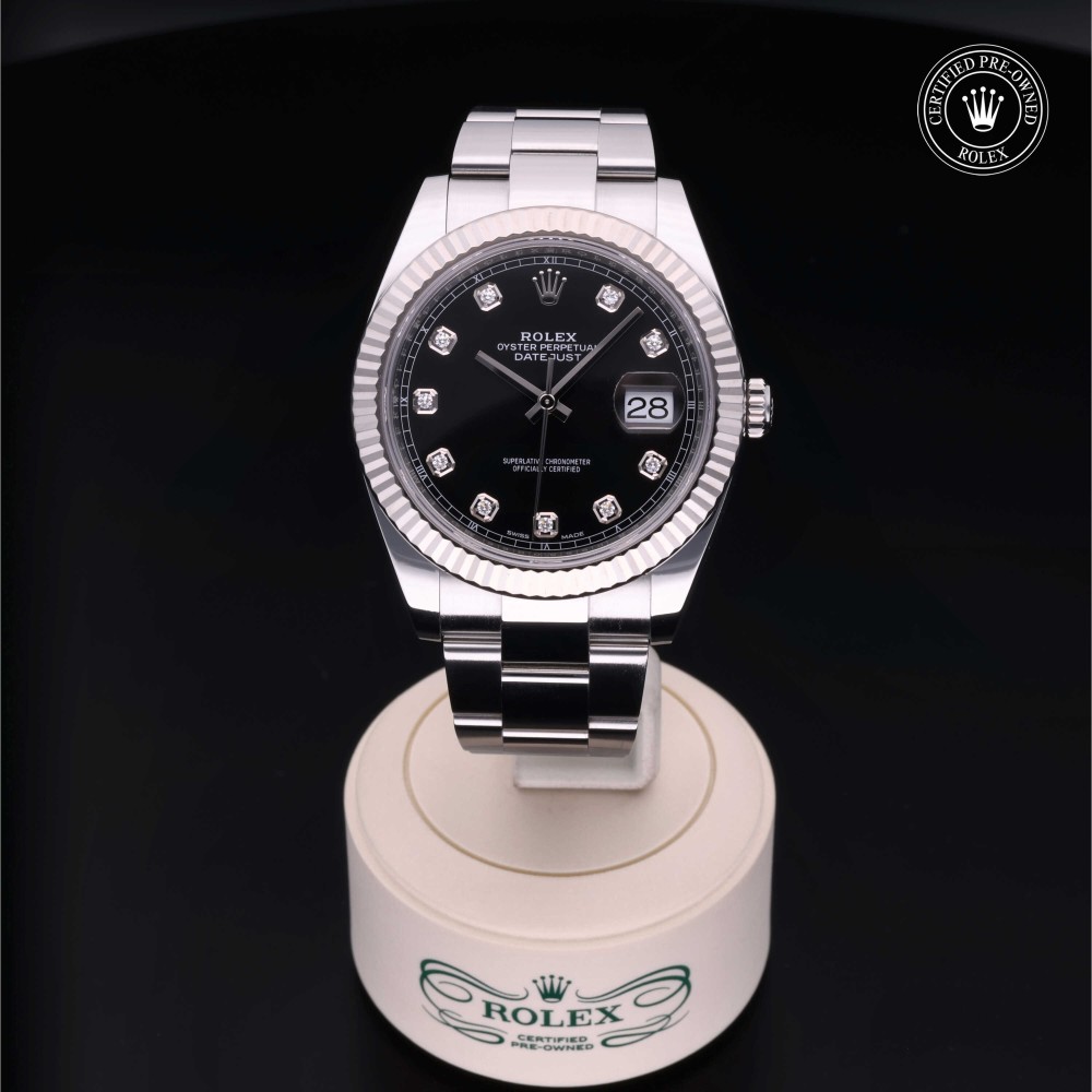 rolex-certified-pre-owned-Datejust-41 mm-White Rolesor-2018-M126334-0012