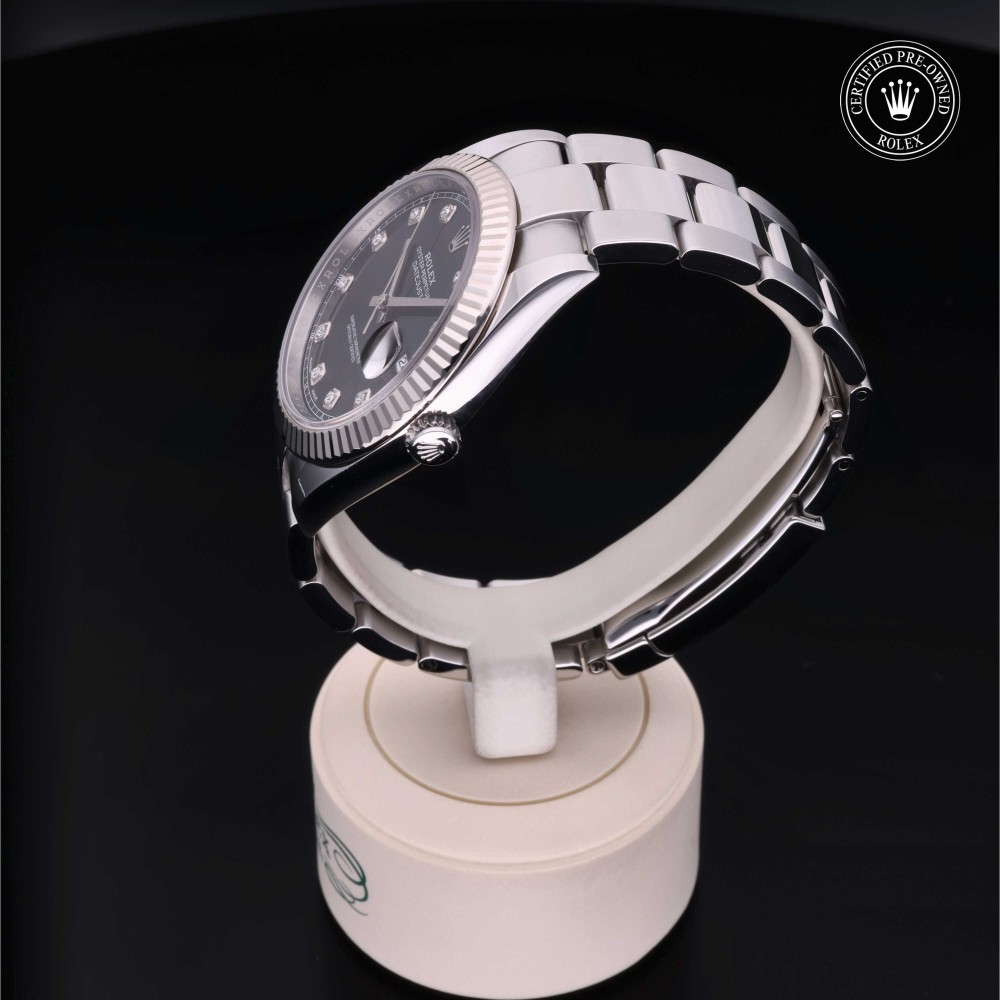 rolex-certified-pre-owned-Datejust-41 mm-White Rolesor-2018-M126334-0012
