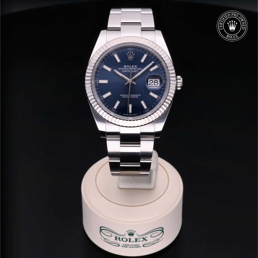 rolex-certified-pre-owned-Datejust-41 mm-White Rolesor-2021-M126334-0001