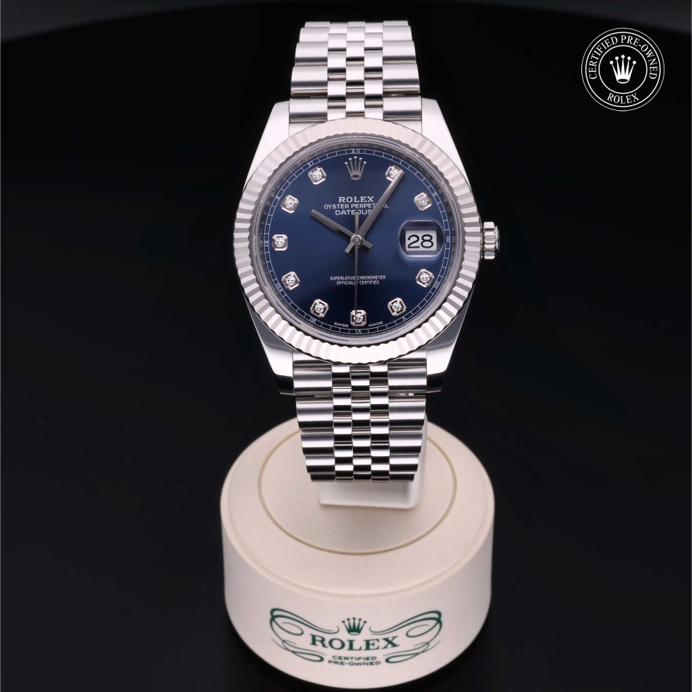 rolex-certified-pre-owned-Datejust-41 mm-White Rolesor-2018-M126334-0015