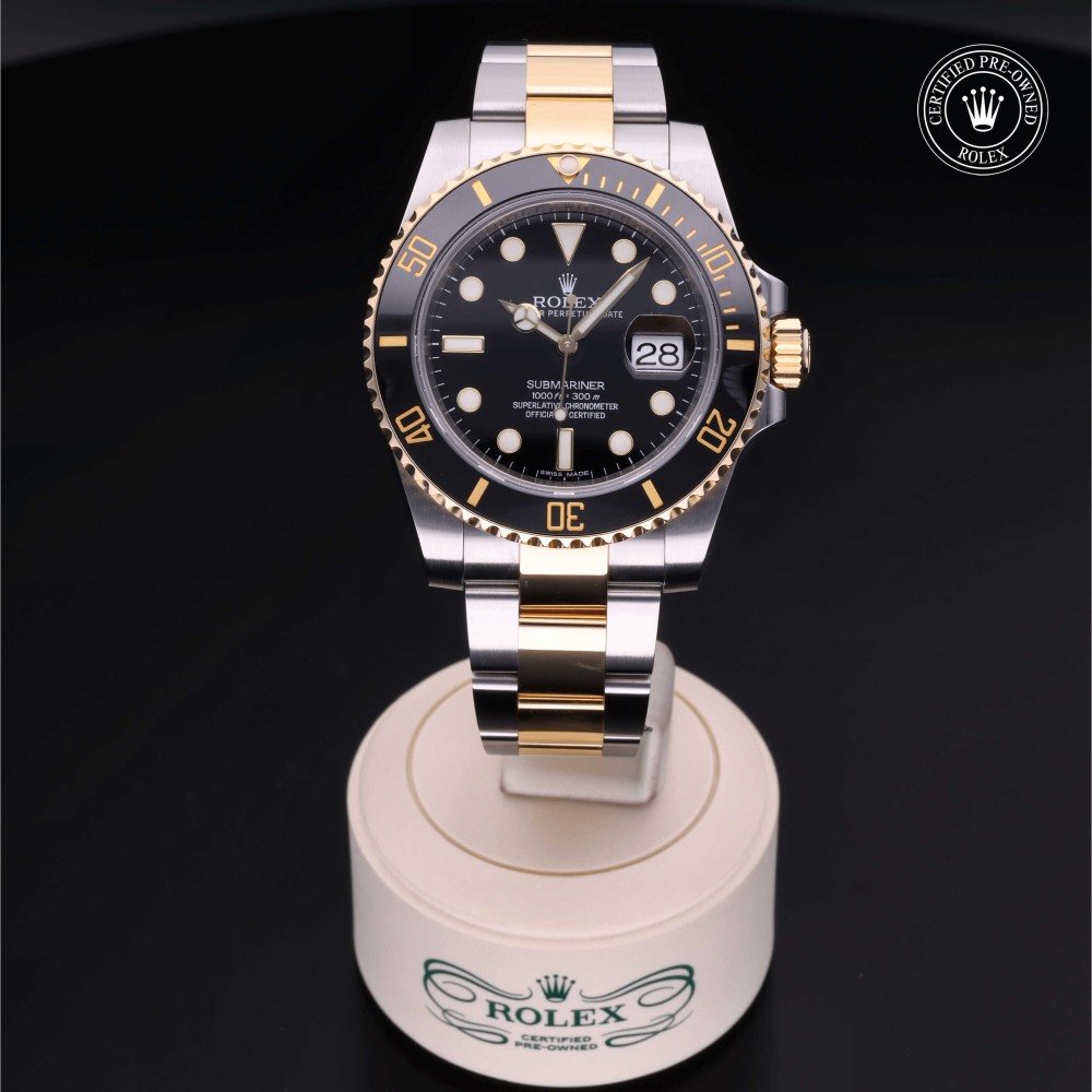 rolex-certified-pre-owned-Submariner Date-40 mm-Yellow Rolesor-2013-M116613LN-0001