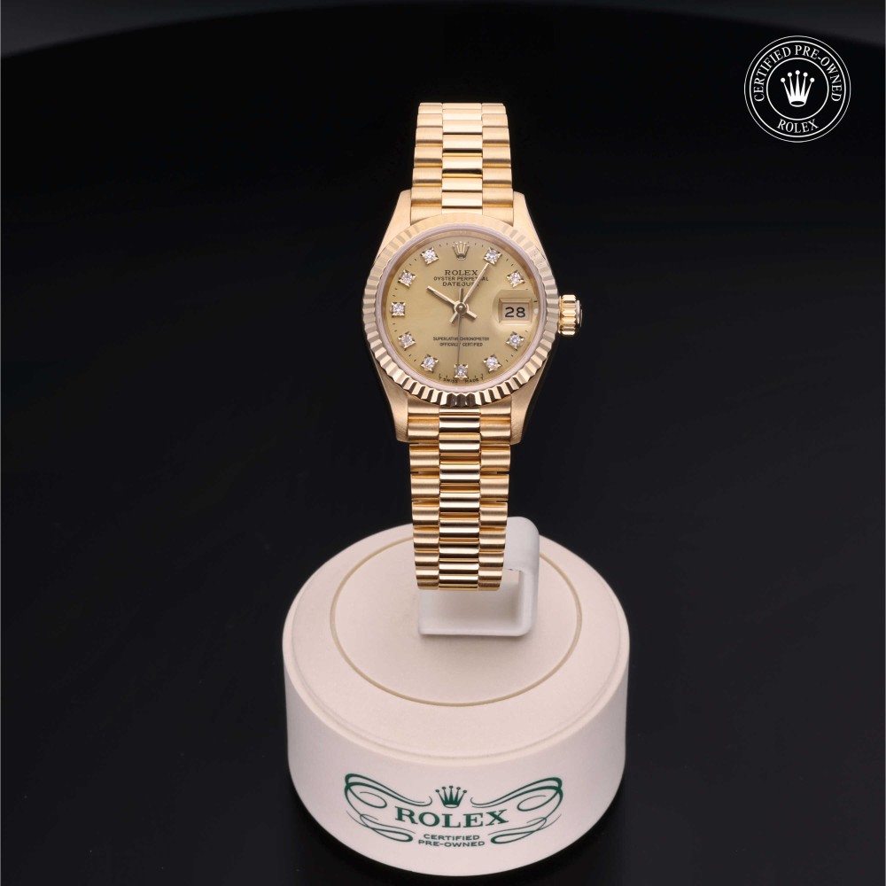 rolex-certified-pre-owned-Lady-Datejust-26 mm-18ct Yellow Gold-1990-69178