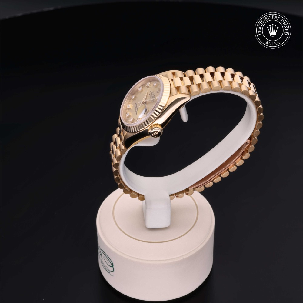 rolex-certified-pre-owned-Lady-Datejust-26 mm-18ct Yellow Gold-1990-69178