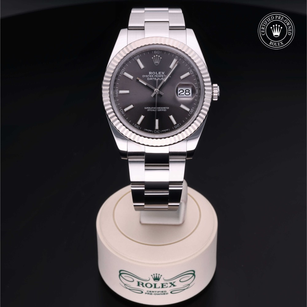 rolex-certified-pre-owned-Datejust-41 mm-White Rolesor-2018-M126334-0014