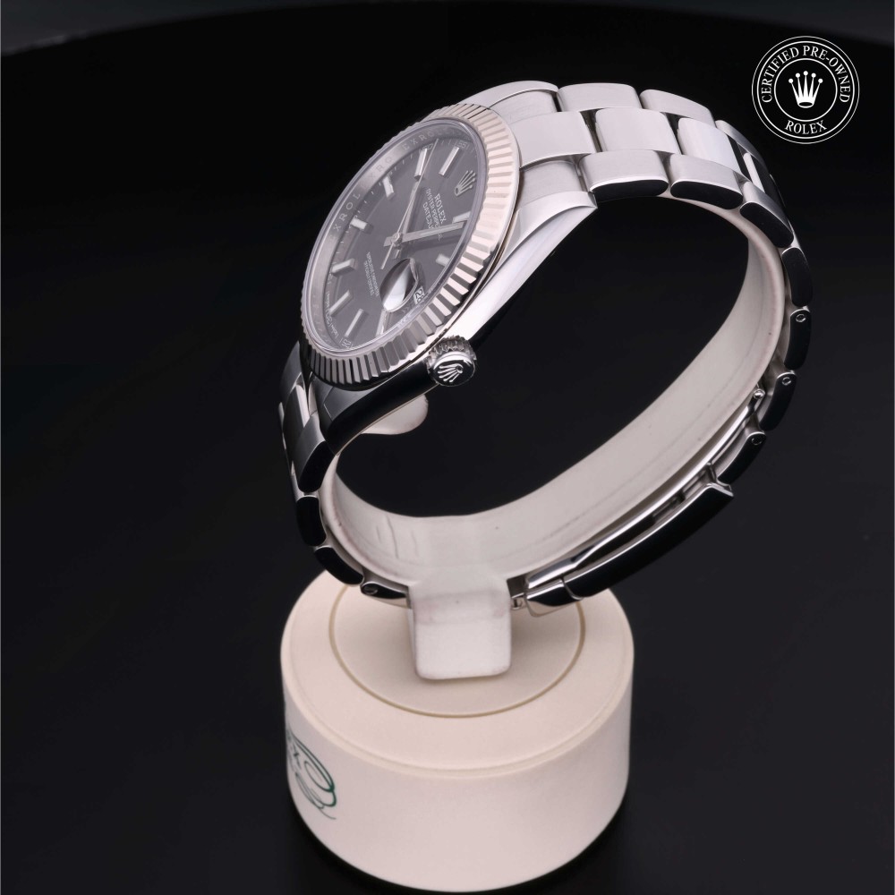 rolex-certified-pre-owned-Datejust-41 mm-White Rolesor-2018-M126334-0014