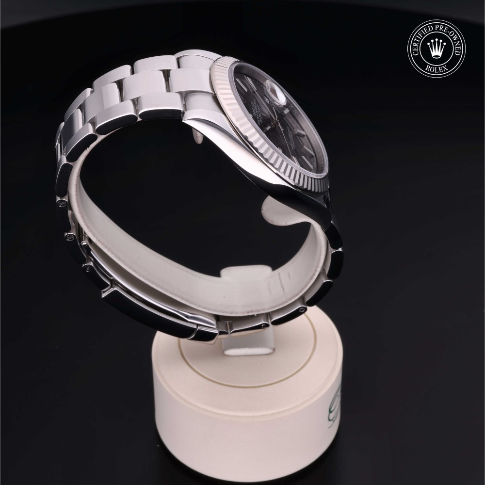 rolex-certified-pre-owned-Datejust-41 mm-White Rolesor-2018-M126334-0014