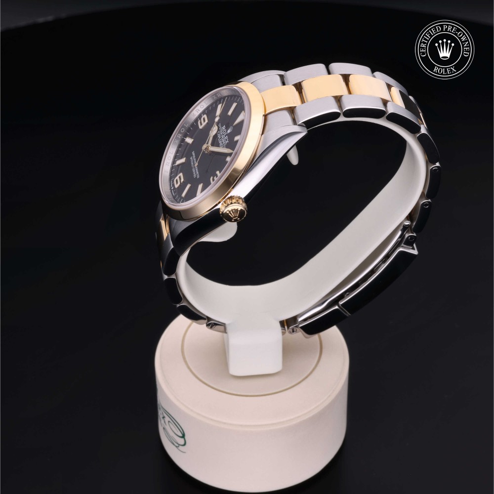 rolex-certified-pre-owned-Explorer-36 mm-Yellow Rolesor-2021-M124273-0001