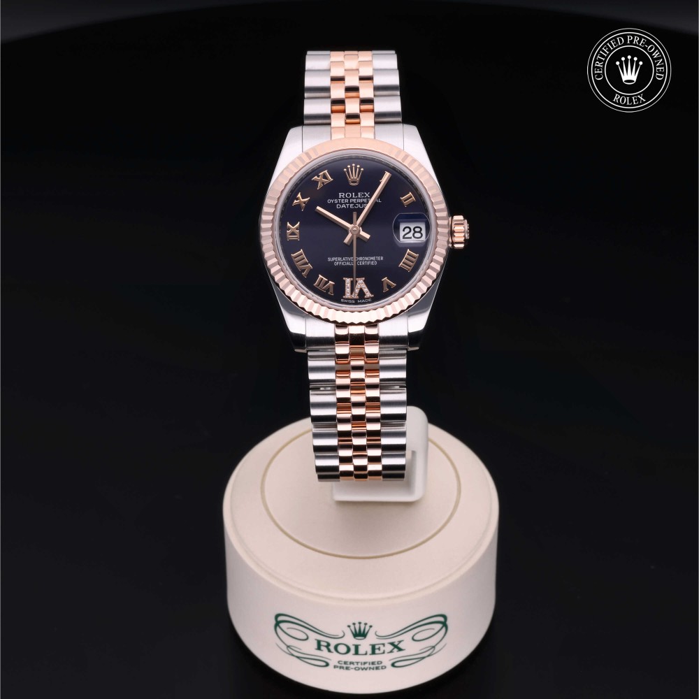 rolex-certified-pre-owned-Datejust-31 mm-Everose Rolesor-2017-M178271-0072