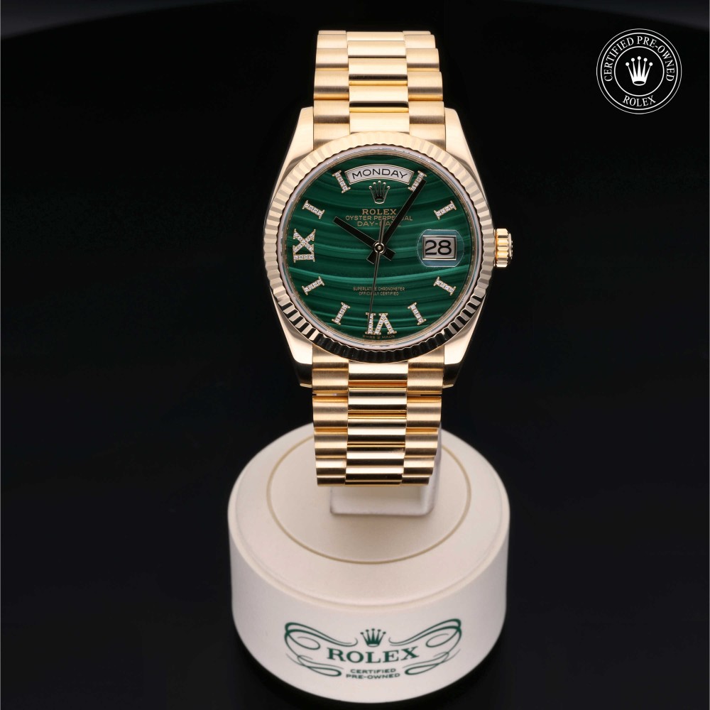 rolex-certified-pre-owned-Day-Date-36 mm-18ct Yellow Gold-2021-M128238-0048