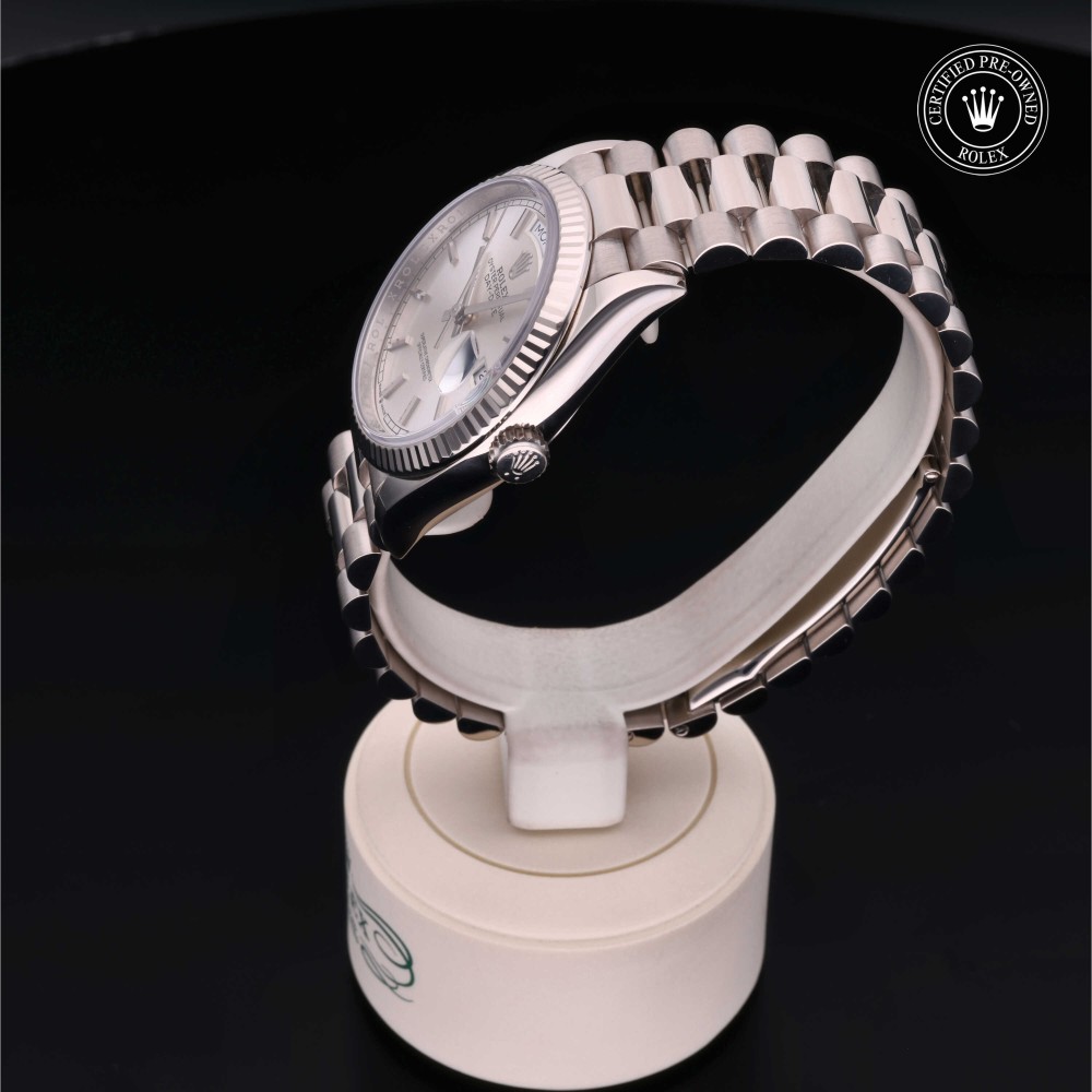 rolex-certified-pre-owned-Day-Date-36 mm-18ct White Gold-2020-M128239-0005