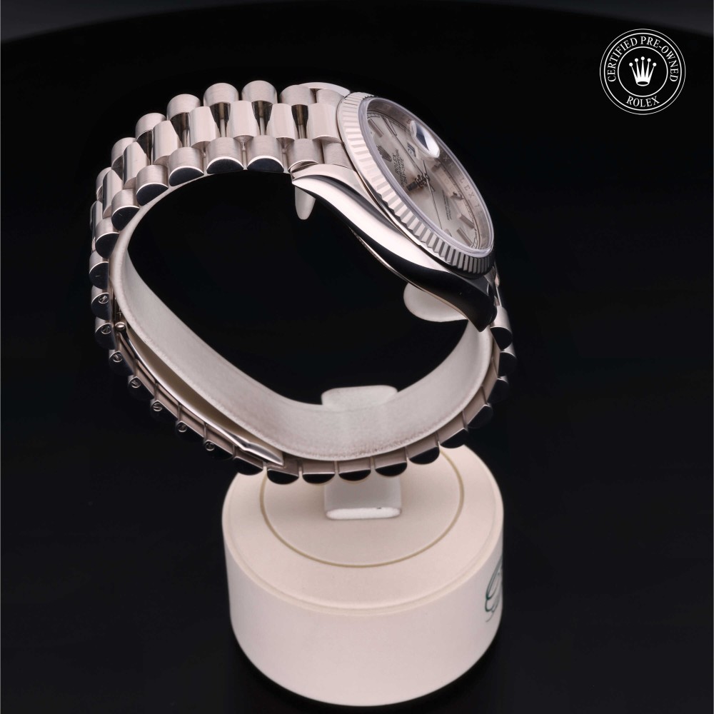 rolex-certified-pre-owned-Day-Date-36 mm-18ct White Gold-2020-M128239-0005