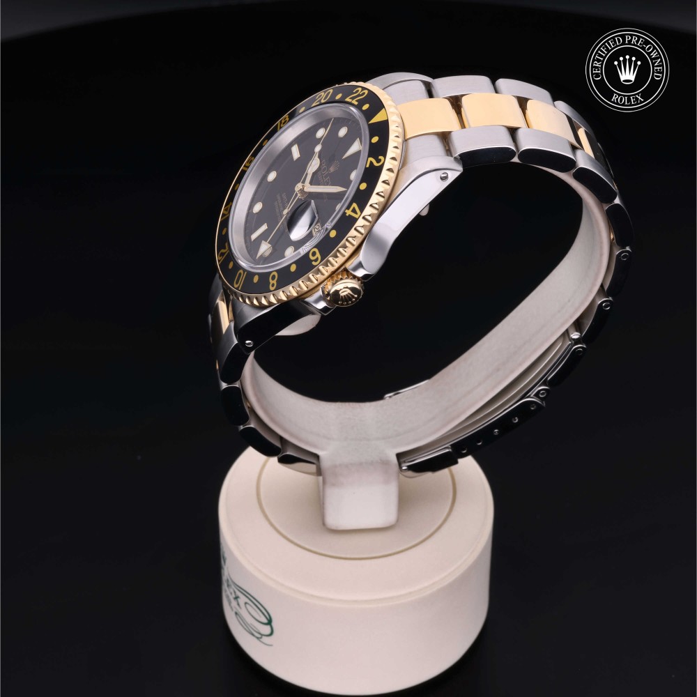 rolex-certified-pre-owned-GMT-Master II-40 mm-Yellow Rolesor-1999-B312-16713-A1