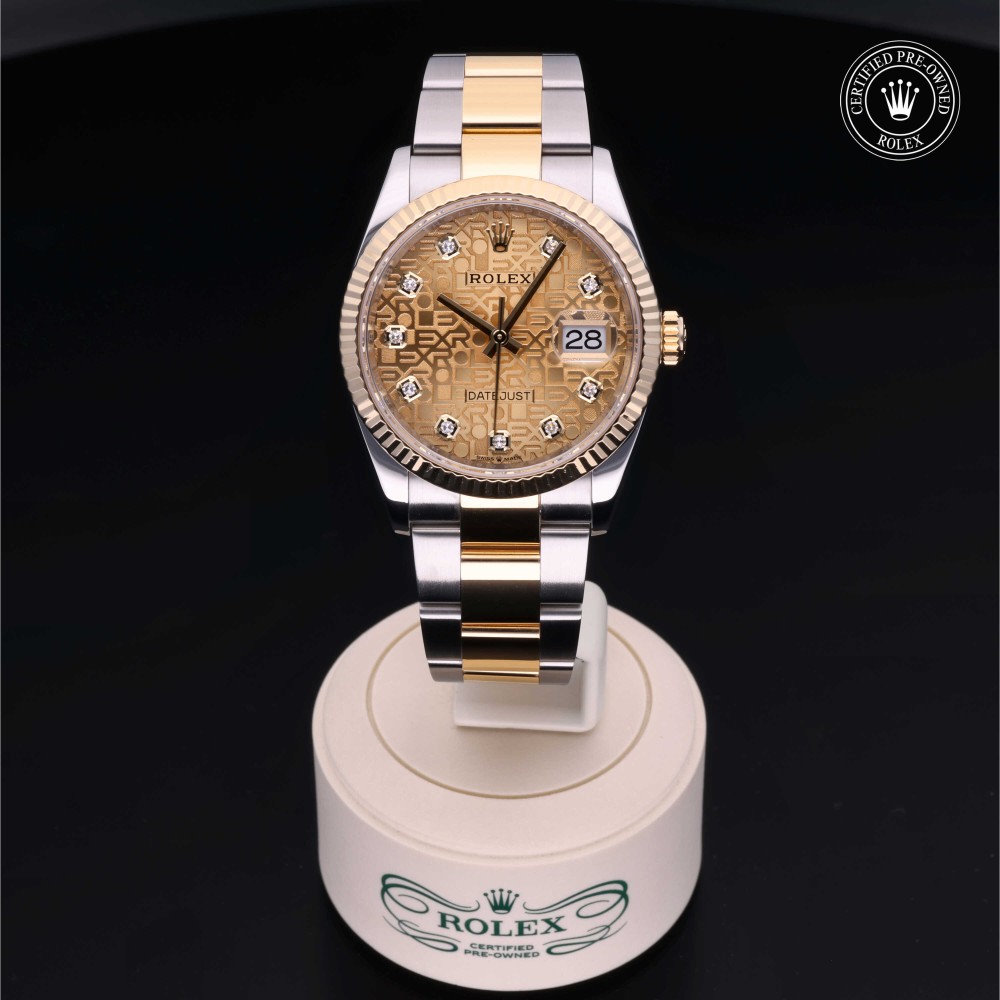 rolex-certified-pre-owned-Datejust-36 mm-Yellow Rolesor-2019-M126233-0033