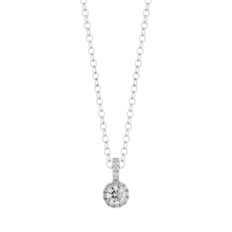 Iris Halo Pendant, 0.50ct