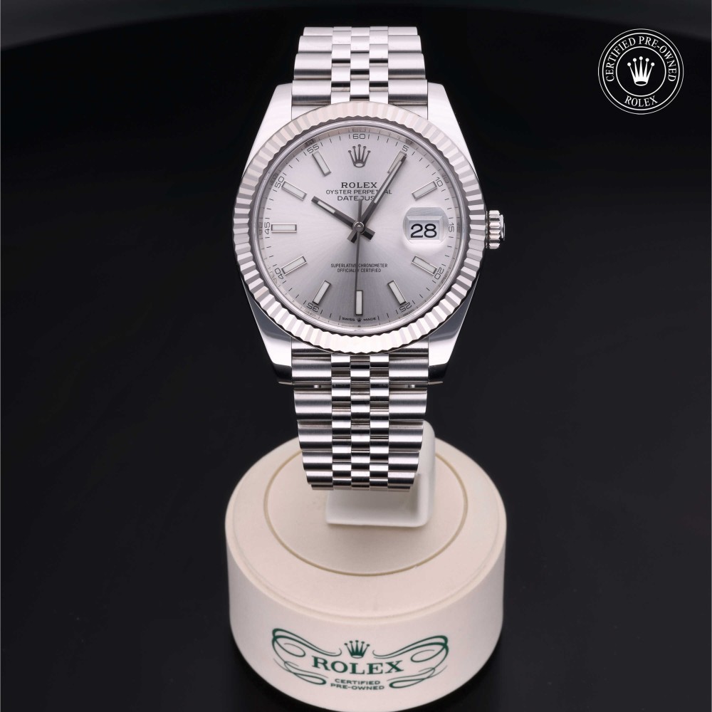rolex-certified-pre-owned-Datejust-41 mm-White Rolesor-2020-M126334-0004