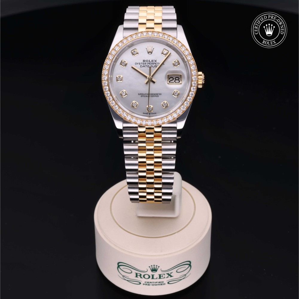 rolex-certified-pre-owned-Datejust-36 mm-Yellow Rolesor-2020-M126283RBR-0009