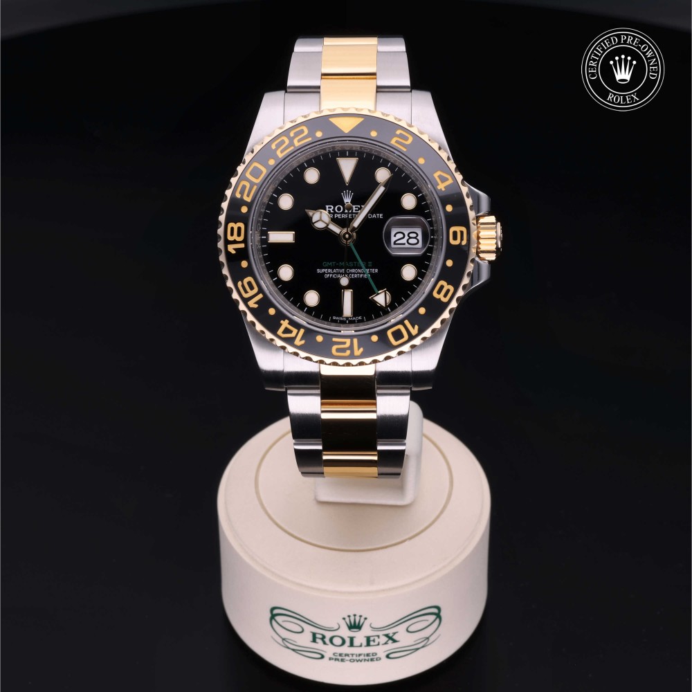 rolex-certified-pre-owned-GMT-Master II-40 mm-Yellow Rolesor-2017-M116713LN-0001