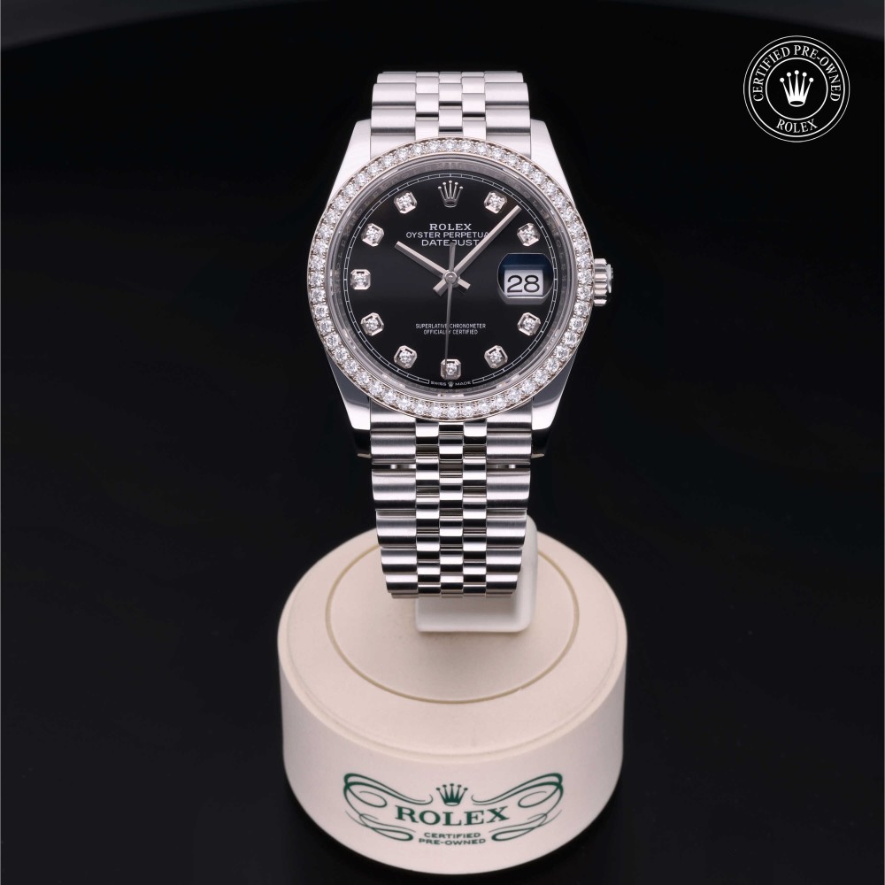 rolex-certified-pre-owned-Datejust-36 mm-White Rolesor-2019-M126284RBR-0019