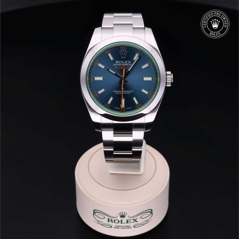 rolex-certified-pre-owned-Milgauss-40 mm-Oystersteel-2015-M116400GV-0002