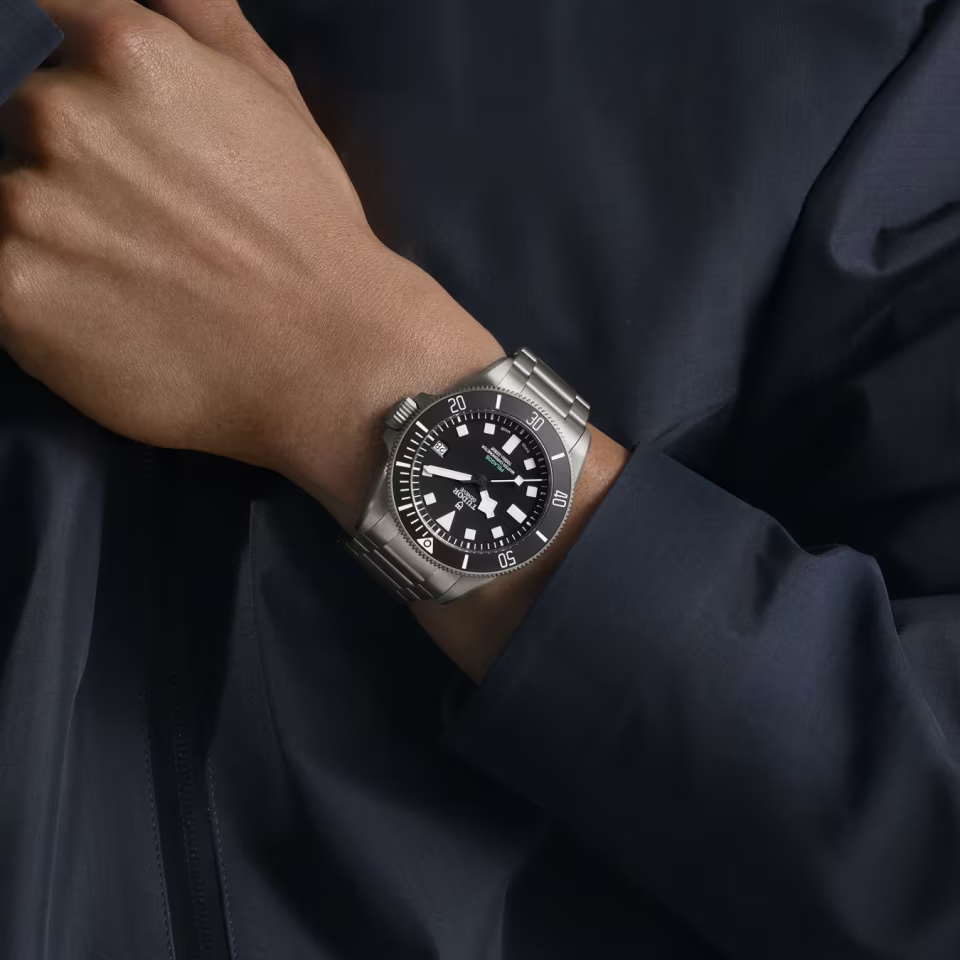 TUDOR Pelagos Ultra 43mm titanium case with satin finish and helium escape valve - M2543C1A7NU-0001 at Prestons