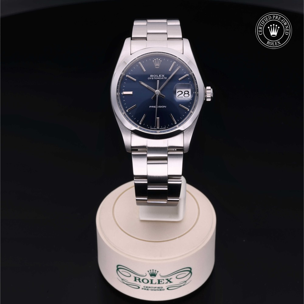 rolex-certified-pre-owned-Oysterdate Precision-34 mm-Stainless Steel-1986-6694/0