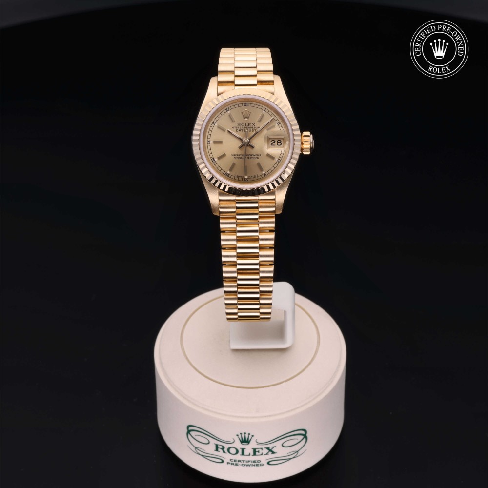 rolex-certified-pre-owned-Lady-Datejust-26 mm-18ct Yellow Gold-1989-69178