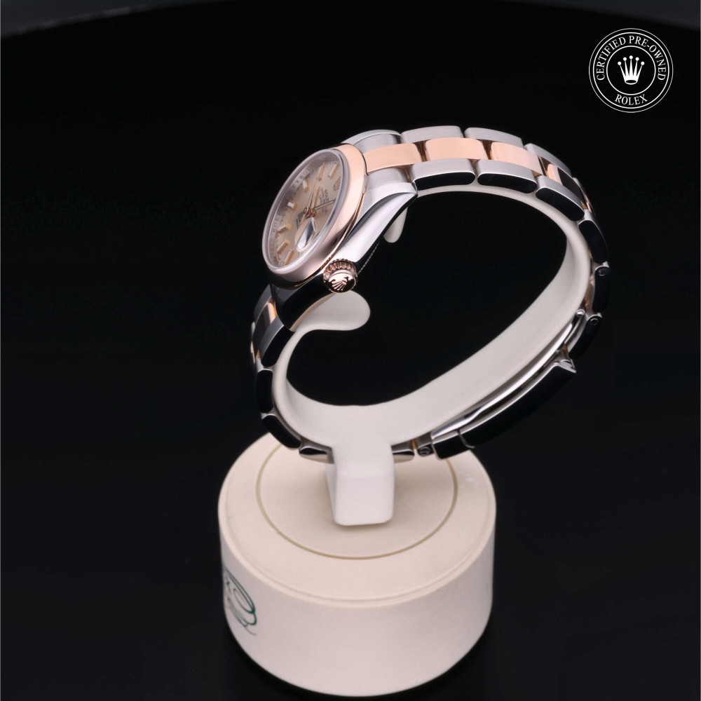 rolex-certified-pre-owned-Lady-Datejust-26 mm-Everose Rolesor-2007-M179161-0016