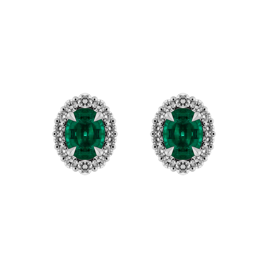 Rosa Emerald Studs 1.25ct