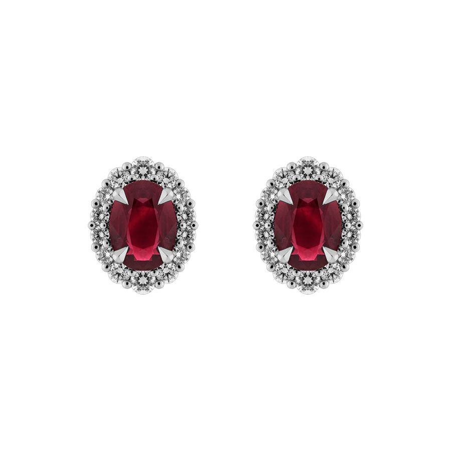 Rosa Ruby Studs 1.25ct