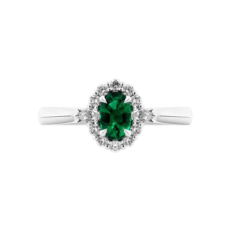 Rosa Emerald Dress Ring 0.6ct