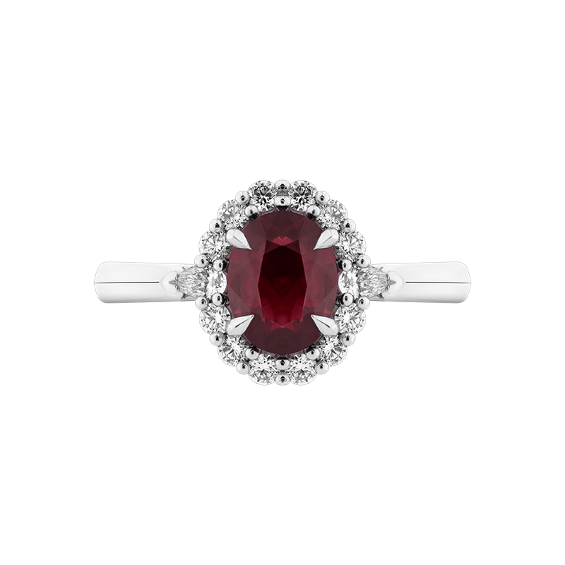Rosa Ruby Dress Ring 1ct